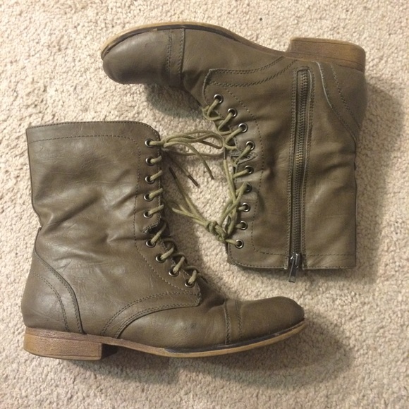 Gray boots