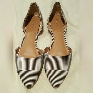 Striped Merona flats