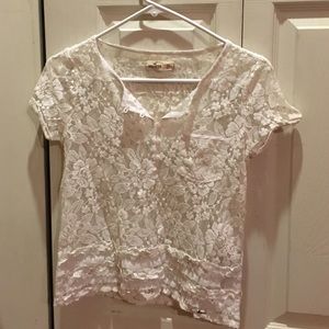 Pretty white lace shirt