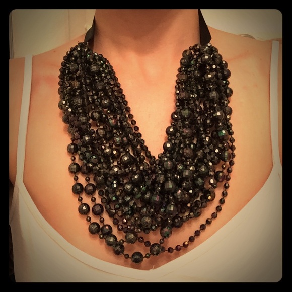 Multi-Strand Chunky Beaded Necklace
