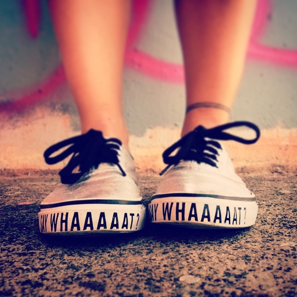 Silver "Say Whaaaaat" Sneakers