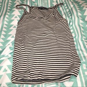 Black and white striped tank!
