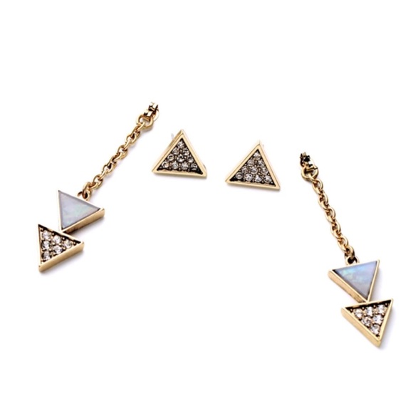 🆕 Triangle Dangle Earrings - Picture 2 of 4