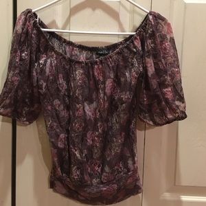 Floral lace top Rue21