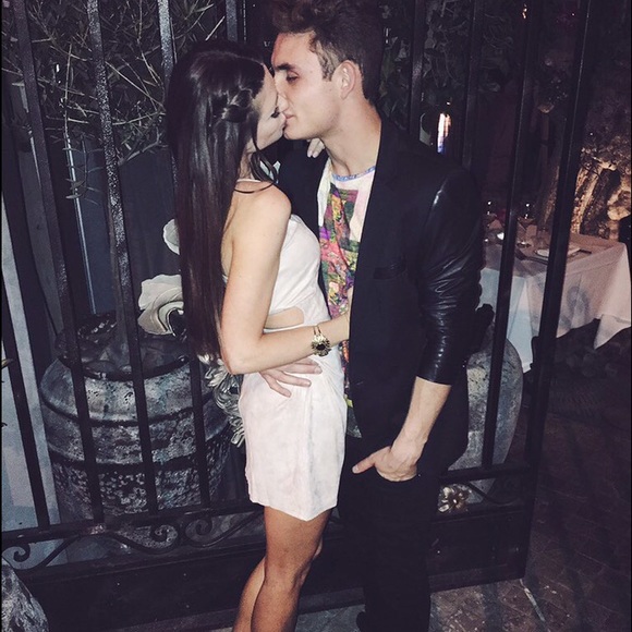 VALENTINES DAY DRESS • pink suede • side cutouts