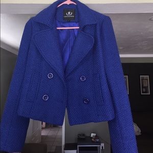 Royal Blue Double Breasted Coat