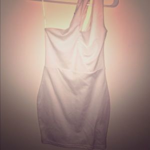 Double sleeve white dress