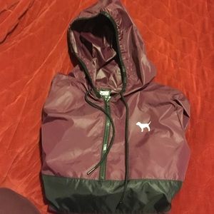 Half zip windbreaker PINK