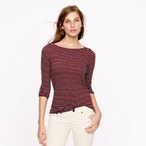 J Crew Maroon Painter Tee