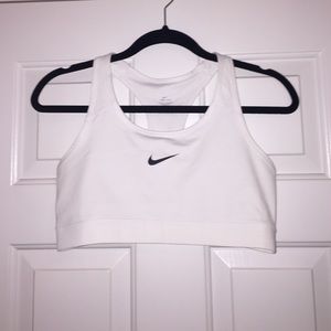 White Nike Sports bra