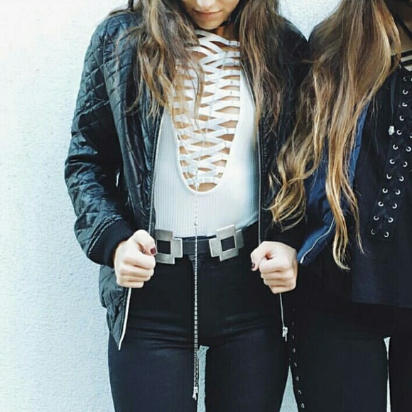 Lace up bodysuit