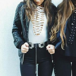 Lace up bodysuit