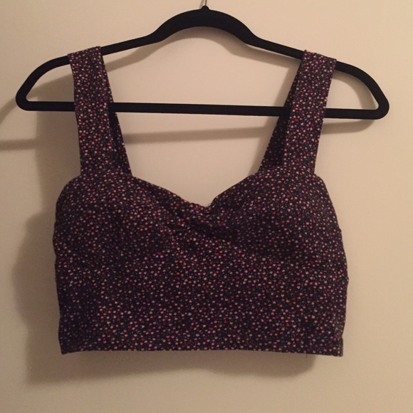 Floral cropped top/bralette