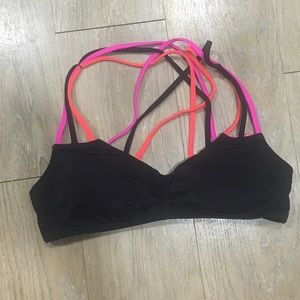 PINK Cross back swim top