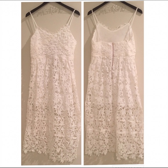 LAST ONE 🆑 White Lace Midi Dress {Host Pick} - Picture 2 of 3