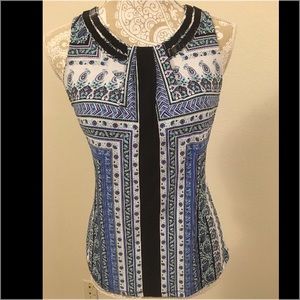 I.N.C International Concepts blue& teal blouse