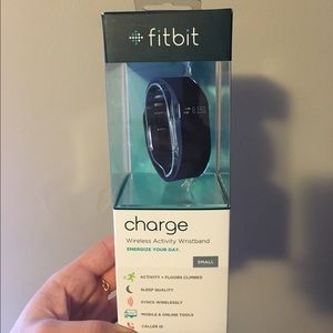 New in box NWT Black Fit Bit Charge