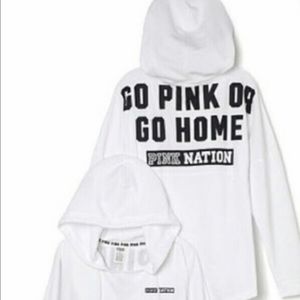 White/Black "Go pink or go home" legging set