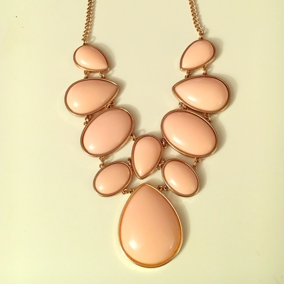 Pink statement necklace