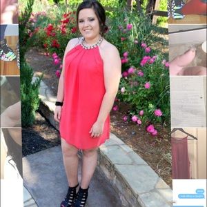 High neck formal wear dress