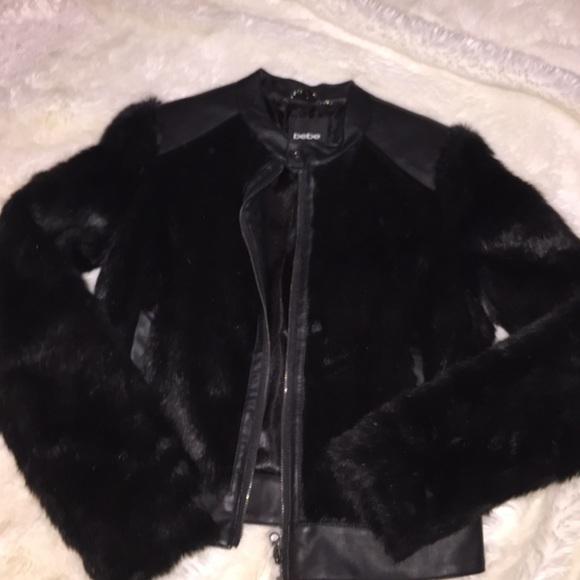 bebe Jackets & Blazers - Faux Fur Bomber Jacket