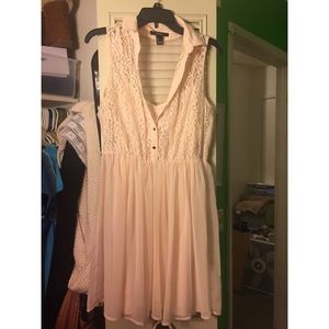 Blush pink spring dress