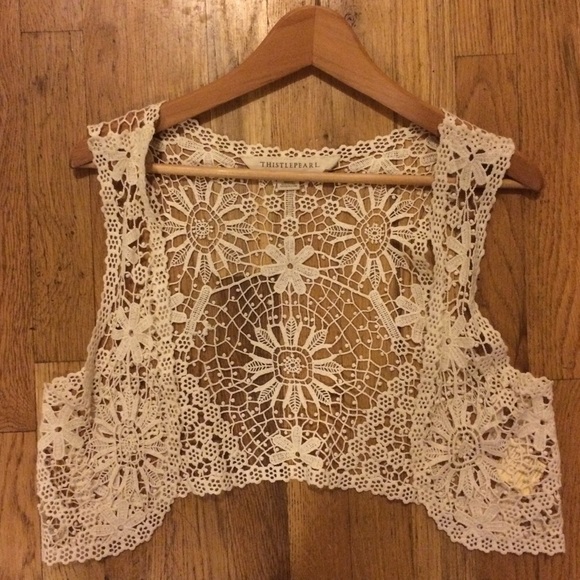 Gorgeous Never Worn Crocheted Vest.