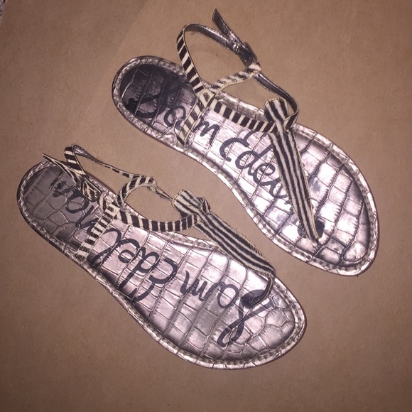 Sam Edelman zebra sandals.
