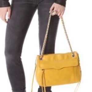 REBECCA MINKOFF Mustard Yellow Swing Bag