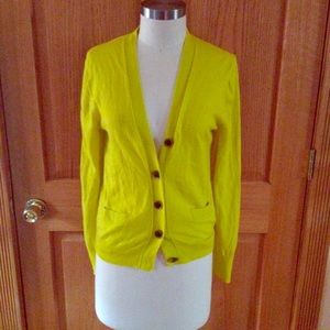 Yellow cardigans