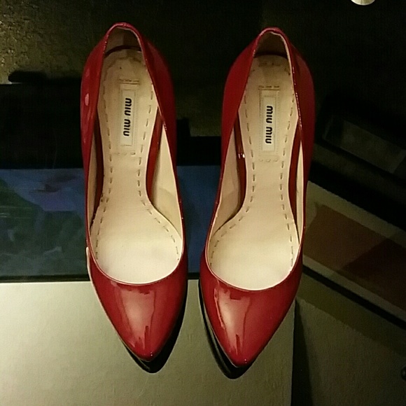 Miu miu red heels