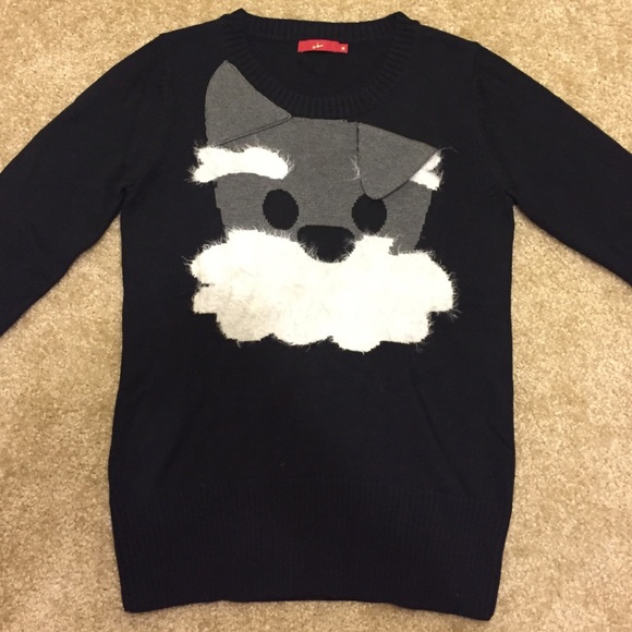 Black puppy sweater