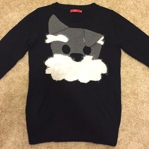 Black puppy sweater