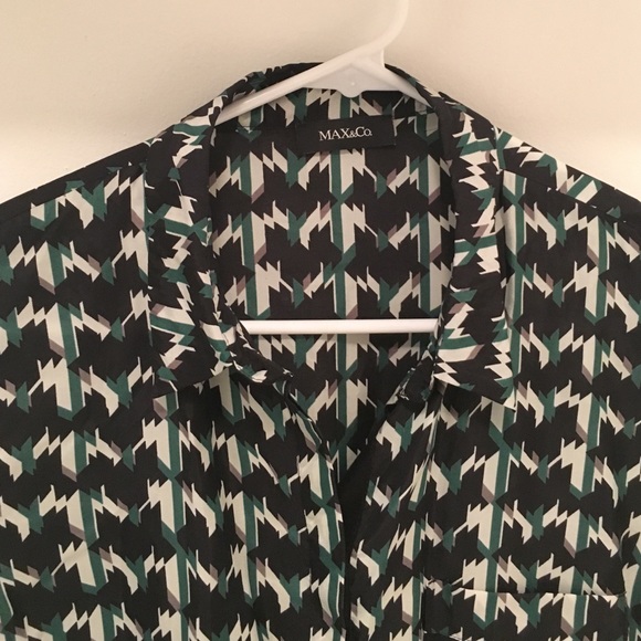 Max & Co patterned silk blouse - Picture 2 of 4