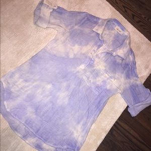 Bell Dahl roll up sleeve tunic top.