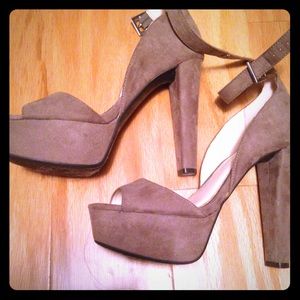 High heels with ankle straps