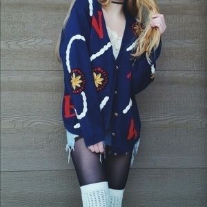 Vintage pendleton nautical cardigan