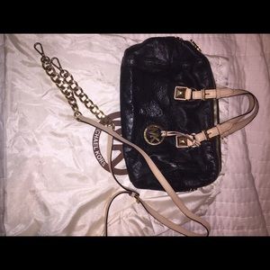 Michael Kors leather satchel / crossbody handbag