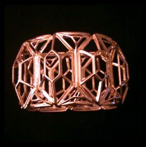 Forever21 Gold Geo Cutout Cuff