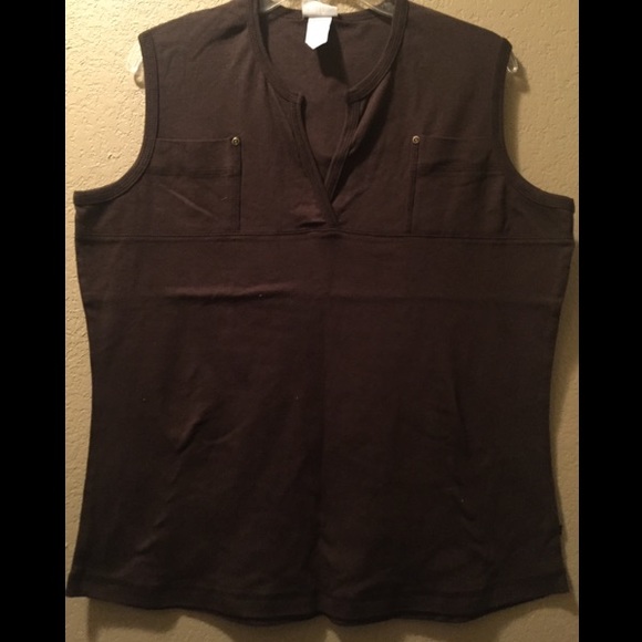 Top, v-neck, sleeveless