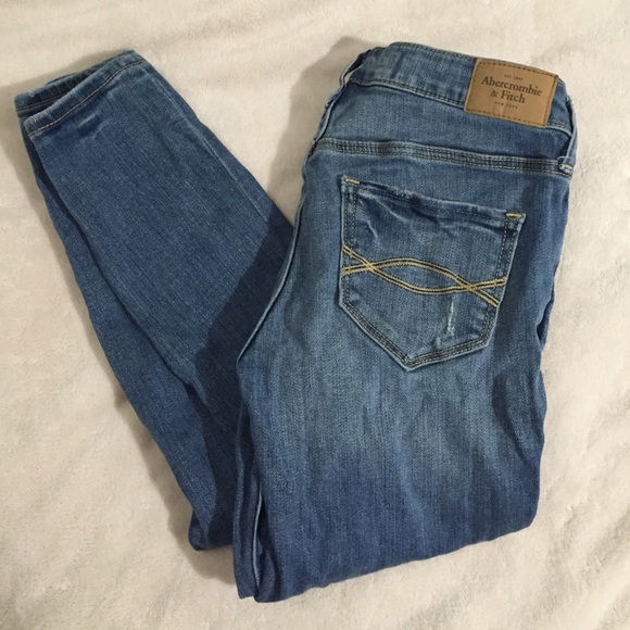 Abercrombie & Fitch blue skinny jeans