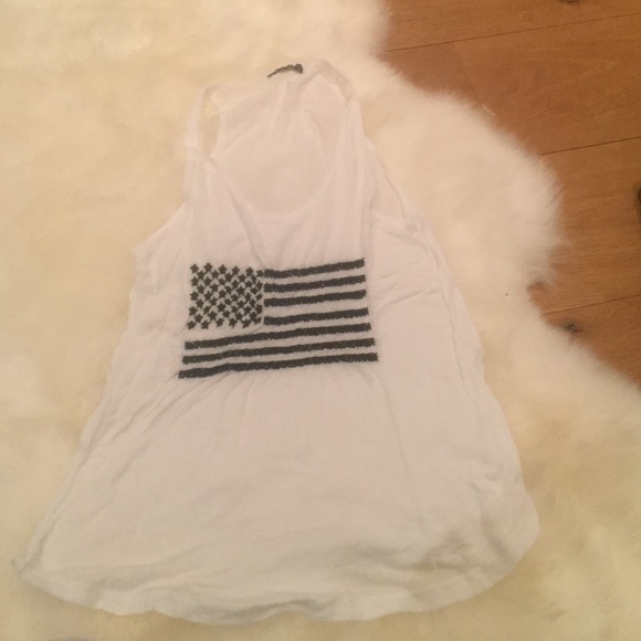 Brandy Melville flag tank top