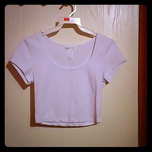 White crop top