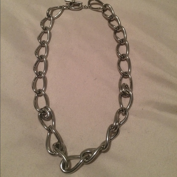 Silver Fossil chain necklace