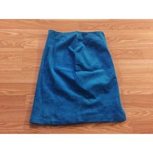 VINTAGE| Sued Mid Pencil Skirt