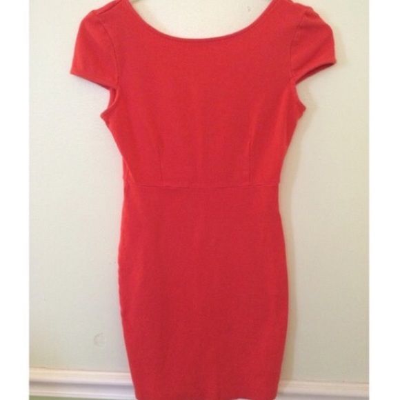Sexy Coral Bodycon Dress 🔥