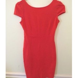 Sexy Coral Bodycon Dress 🔥