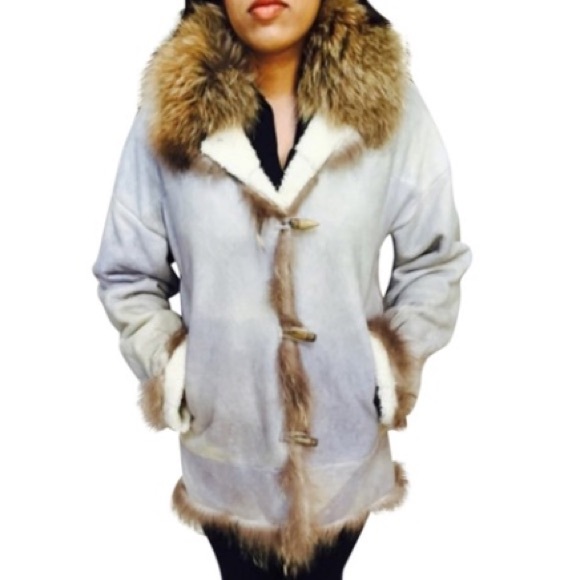 Nigel Preston Shearling Fur collar coat