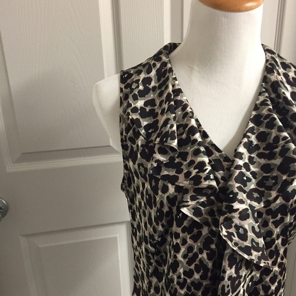 Ann Taylor Animal Print Top