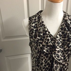 Ann Taylor Animal Print Top